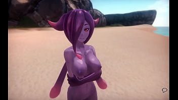 Monster Girl Island [sex games selected by the fans] Ep.14 bratty insect woman stcuk in purple goo